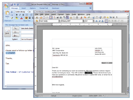 Utilizzo di strumenti familiari